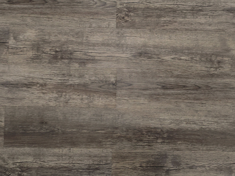 LVT グレーウッド 7.25×48 インチ 2mm ドライバック接着剤による取り付け